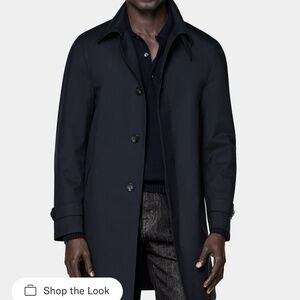 Suitsupply Navy Raincoat